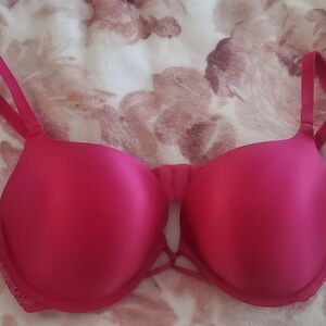 Maidenform Pink / Dark Fuchsia Padded Push up Bra